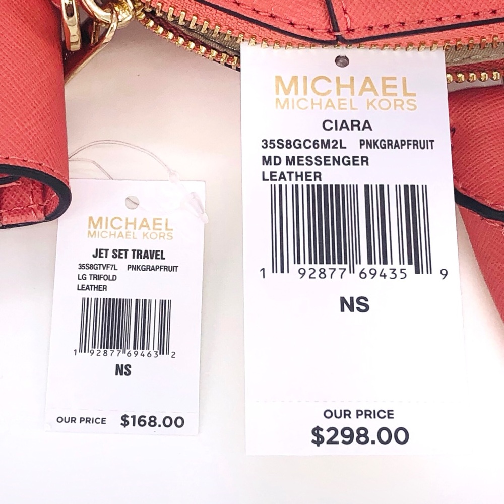 2PCS Michael Kors Ciara Medium Satchel Wallet Set - Picture 8 of 8